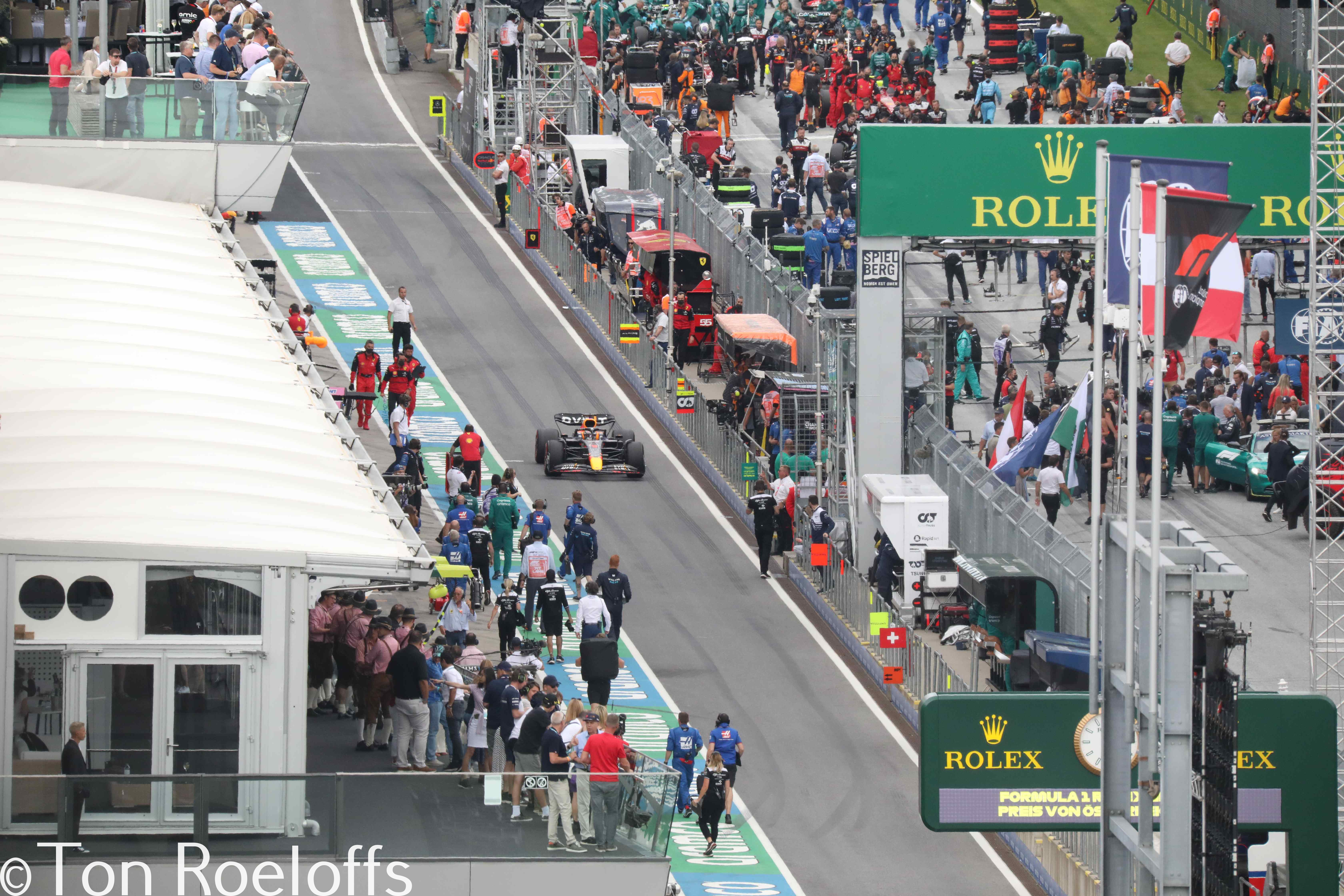 Verstappen pitbox